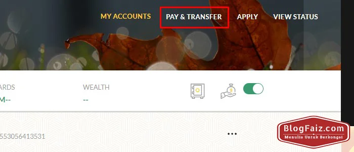 pilih pay & transfer maybank