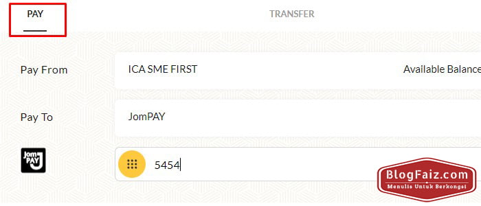 bayar bil elektrik online