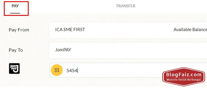 bayar bil elektrik online
