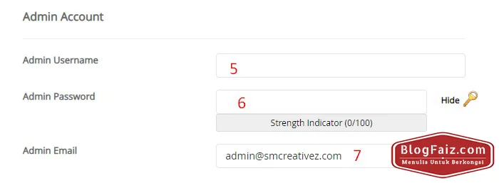 cara install wordpress