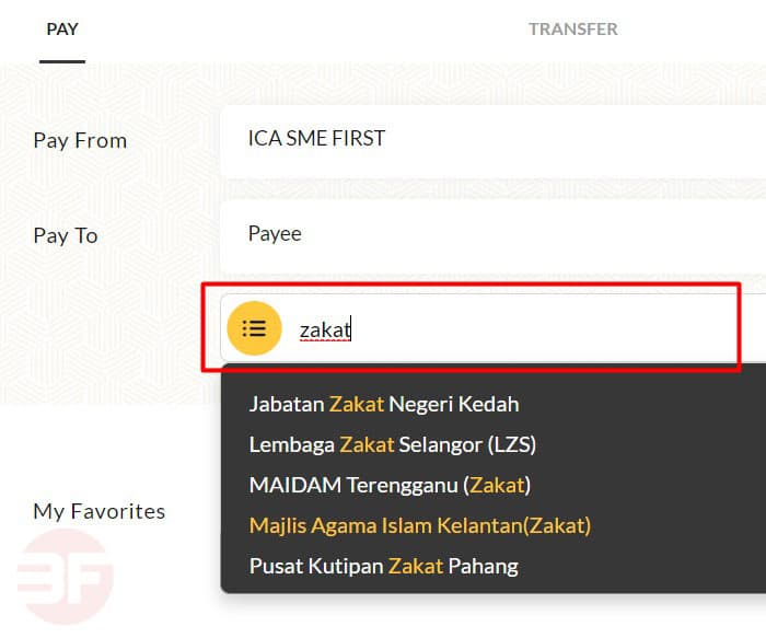 bayar zakat online