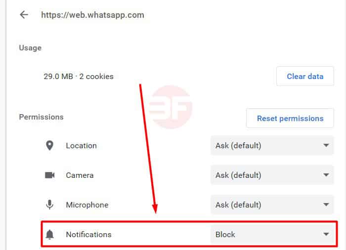 menghapuskan notifikasi