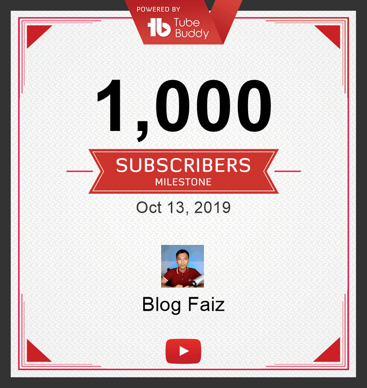 1000 subscriber 