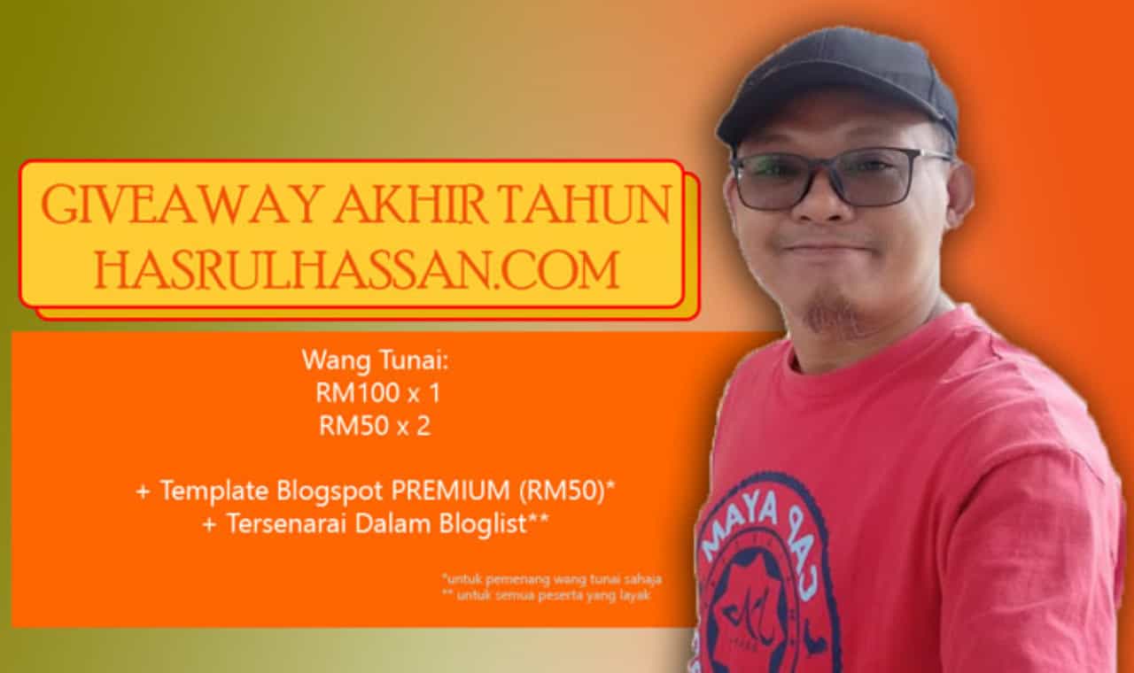 Giveaway Akhir Tahun Hasrul Hassan