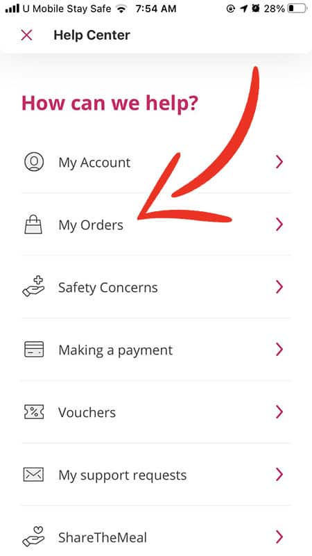 complain foodpanda