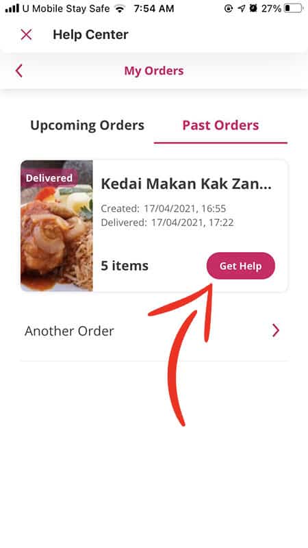 complain foodpanda