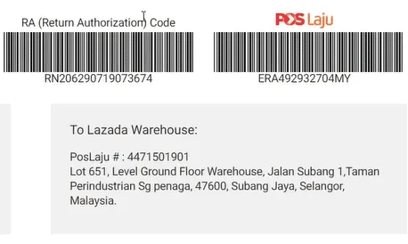 cara return barang lazada