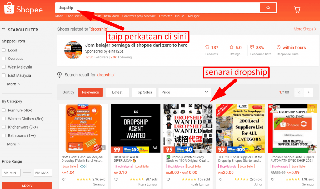 apa itu dropship,apa maksud dropship