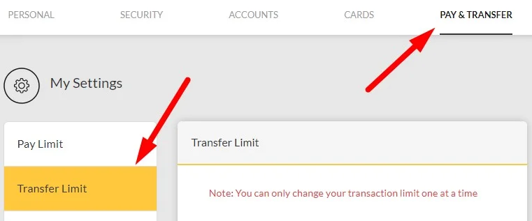 cara tukar limit maybank2u