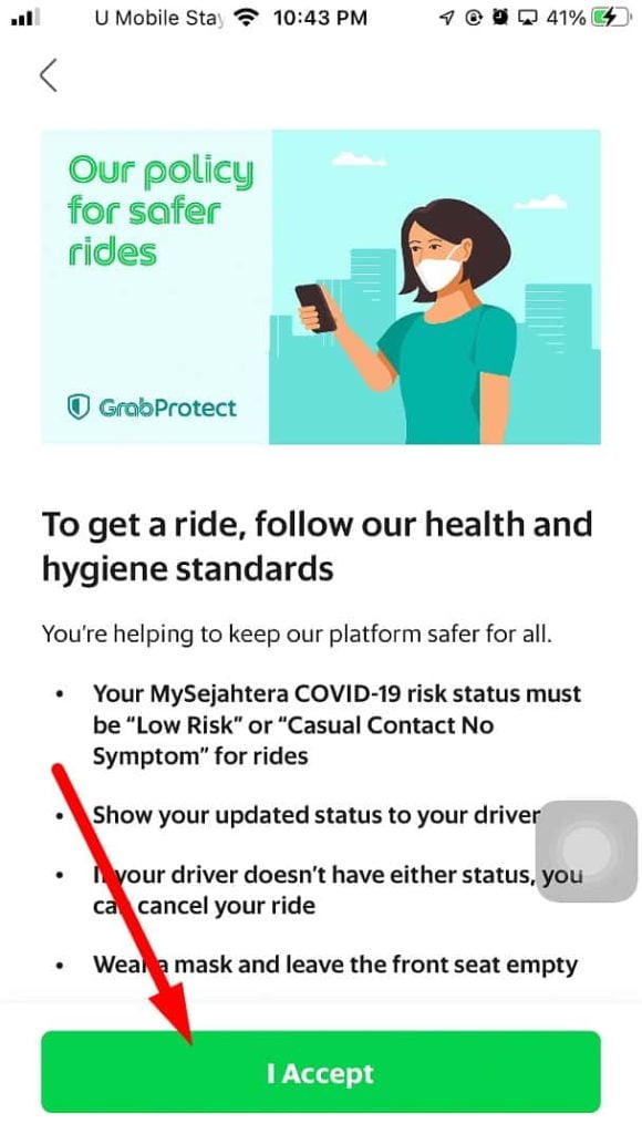 cara order grab car