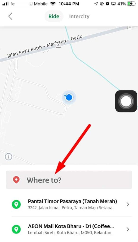 cara order grab car