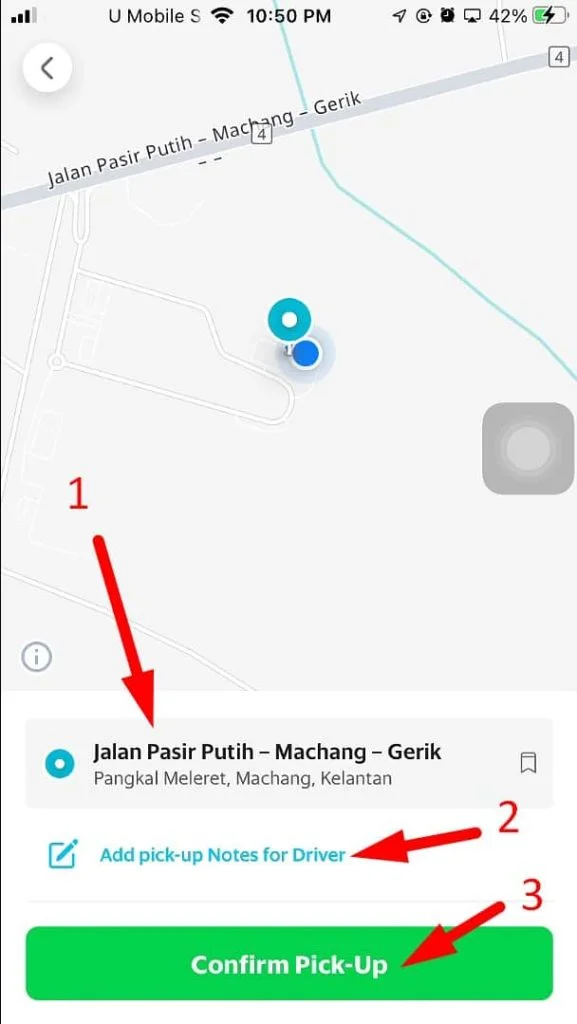 cara order grab car