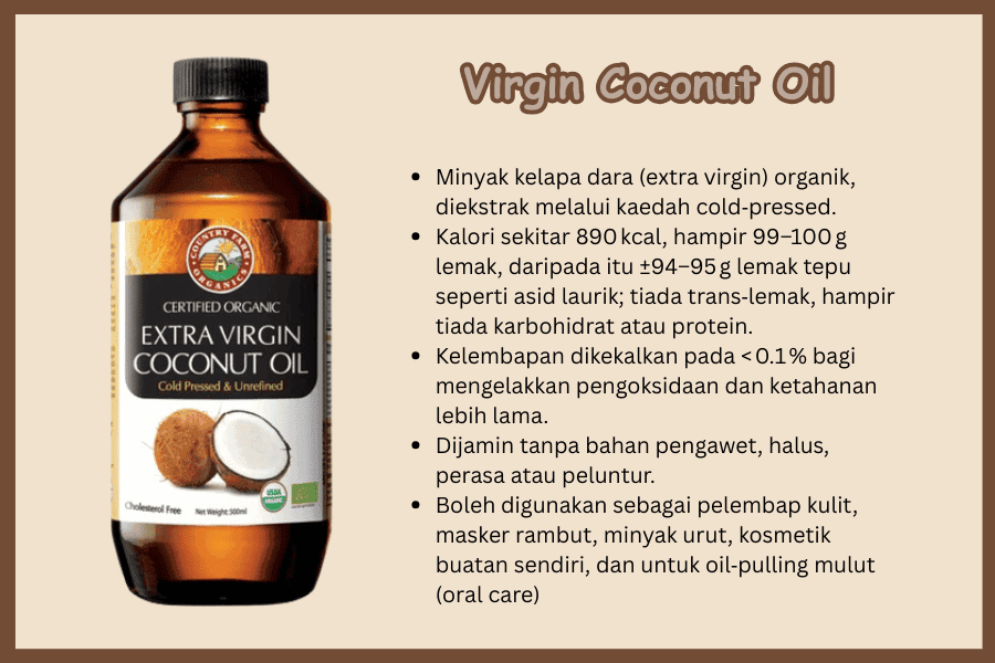 minyak kelapa dara untuk rambut