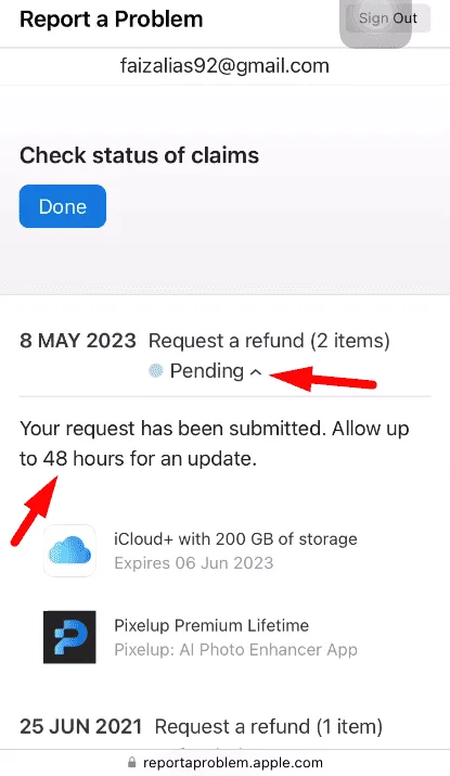 cara refund app store