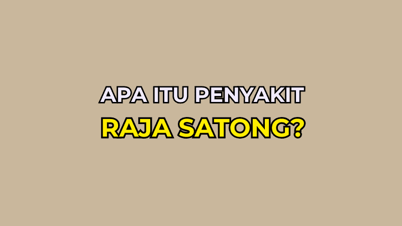 Penyakit Raja Satong dan Cara Mengubatinya