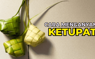 Cara Menganyam Ketupat Guna Daun Palas