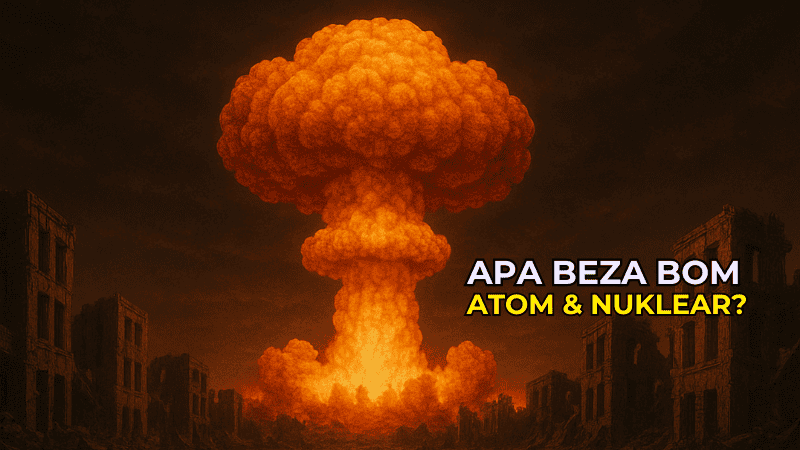 Apakah Beza Bom Atom dan Bom Nuklear?