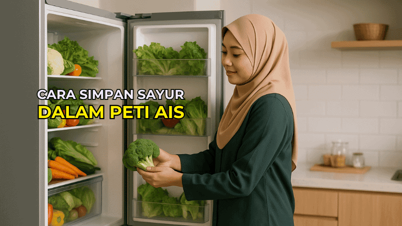 Cara Simpan Sayur dalam Peti Ais