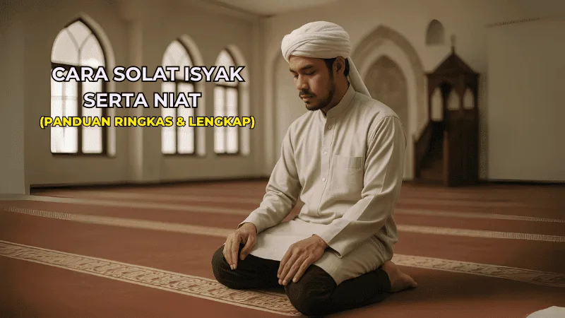 Cara Solat Isyak Serta Niat