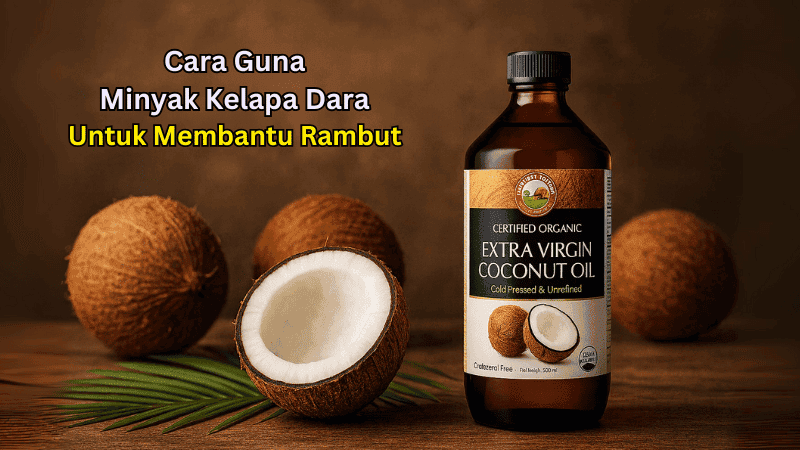cara guna minyak kelapa dara