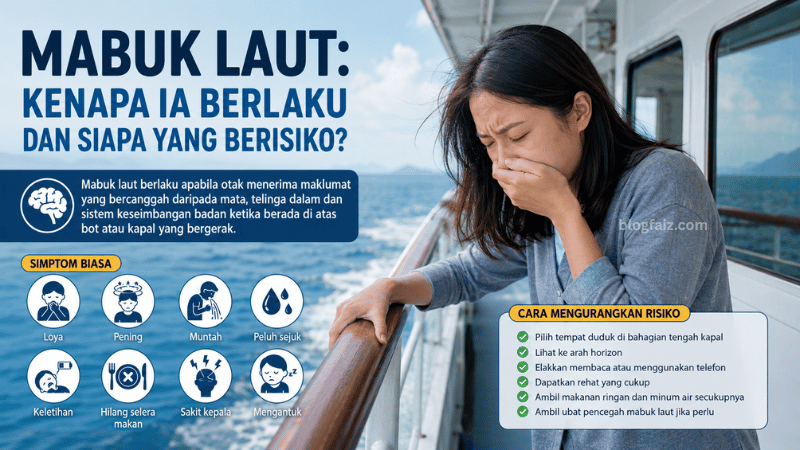 Mabuk Laut: Kenapa Ia Berlaku dan Siapa Yang Berisiko?