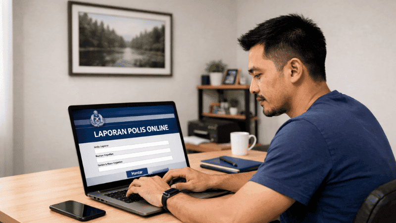Cara Buat Report Polis Online Dengan Mudah Tanpa Perlu Ke Balai