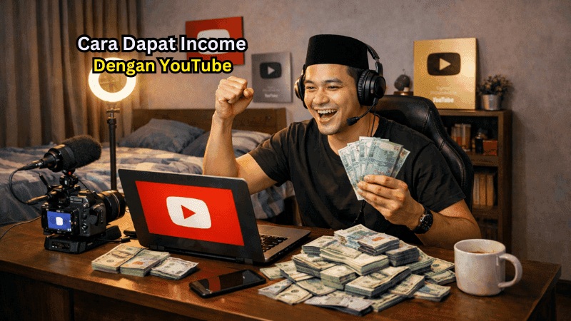 Cara Nak Dapat Income Dari YouTube Untuk Beginner Tanpa Modal Besar