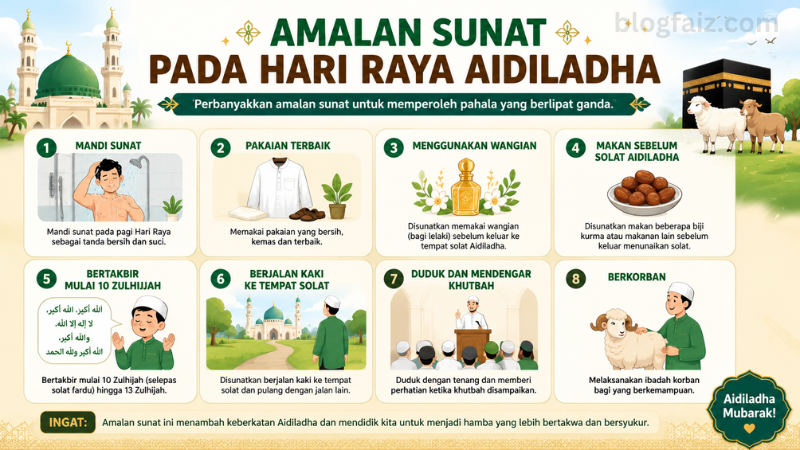 Amalan Sunat Pada Hari Raya Aidiladha