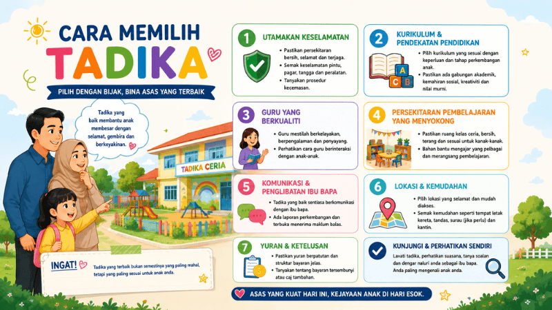Cara Memilih Tadika Terbaik untuk Anak Anda