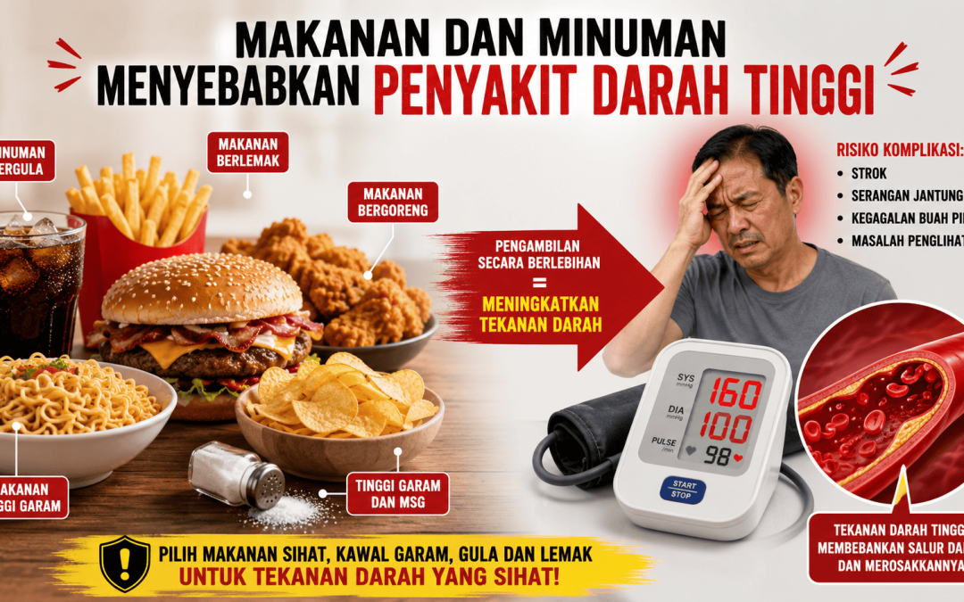 Makanan Yang Menyebabkan Tekanan Darah Tinggi