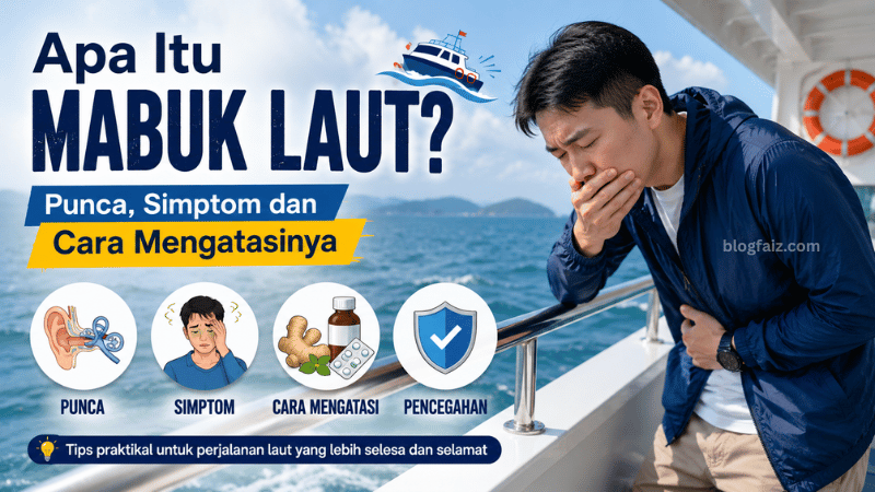 Apa Itu Mabuk Laut? Punca, Simptom dan Cara Mengatasinya