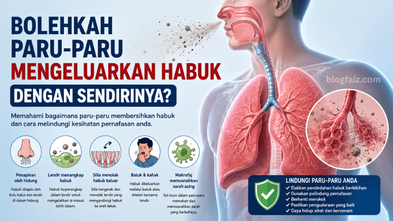 Bolehkah Paru-Paru Mengeluarkan Habuk Dengan Sendirinya?
