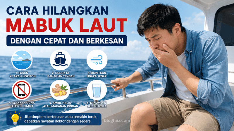 Cara Hilangkan Mabuk Laut
