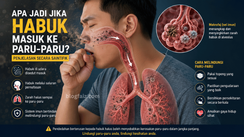 Apa Jadi Jika Habuk Masuk Ke Paru-Paru? Penjelasan Secara Saintifik