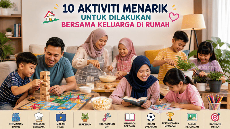 10 Aktiviti Menarik untuk Dilakukan Bersama Keluarga di Rumah