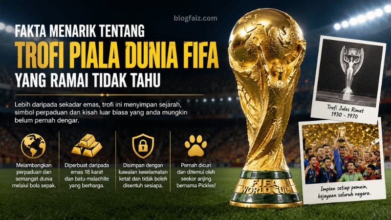 17 Fakta Menarik Tentang Trofi Piala Dunia FIFA Yang Ramai Tidak Tahu