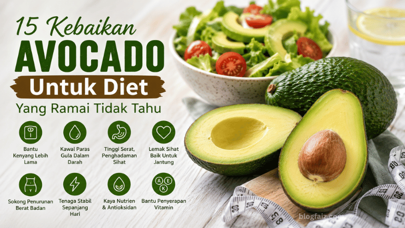 15 Kebaikan Avocado Untuk Diet Yang Ramai Tidak Tahu