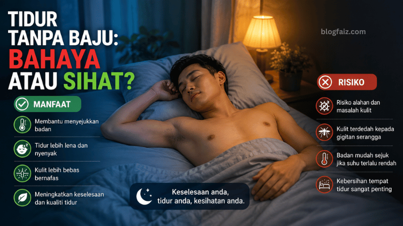 Tidur Tanpa Baju: Bahaya atau Sihat?