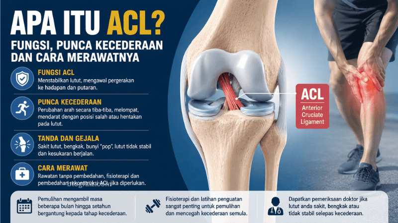 Apa Itu ACL? Fungsi, Punca Kecederaan dan Cara Merawatnya