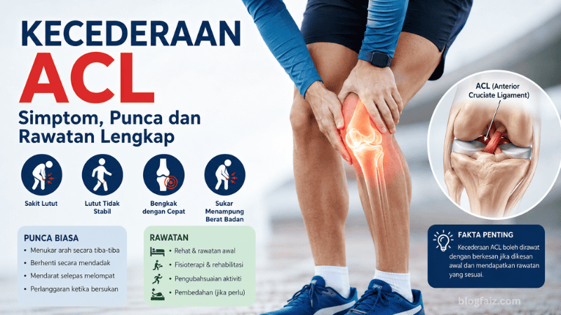 Kecederaan ACL: Simptom, Punca dan Rawatan Lengkap