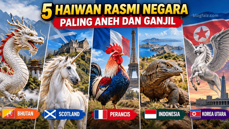 5 Haiwan Rasmi Negara Paling Aneh