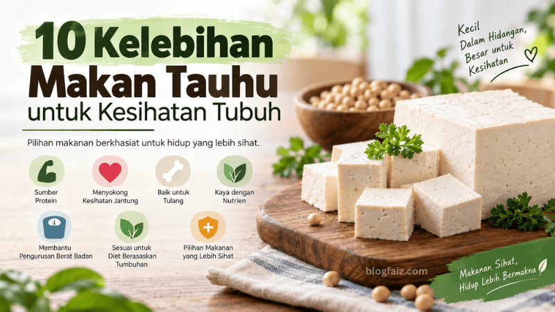 10 Kelebihan Makan Tauhu untuk Kesihatan Tubuh